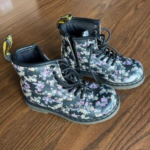 Dr Martens Brooklee Floral Toddler Boots Size 9